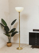 Load image into Gallery viewer, Brass Vintage Torchiere Floor Lamp

