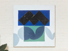 Load image into Gallery viewer, Large Balanced Forms Vintage Mid Century Painting

