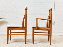 Load image into Gallery viewer, 1970s Set of 6 Teak Slat Back Dining Chairs by Benny Linden
