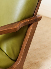 Load image into Gallery viewer, Zayden Lounge Chair in Green Leather
