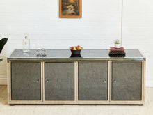 Load image into Gallery viewer, Angolo Metal Arte in Italy, 1960s Chrome and Mirror Glass Sideboard
