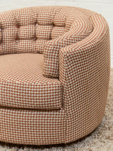 Load image into Gallery viewer, Houndstooth Amber Vintage Swivel Chair
