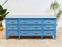 Load image into Gallery viewer, Château Sky Blue Hollywood Regency Dresser
