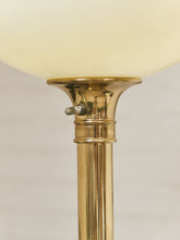 Load image into Gallery viewer, Brass Vintage Torchiere Floor Lamp
