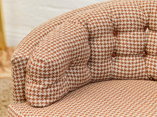 Load image into Gallery viewer, Houndstooth Amber Vintage Swivel Chair
