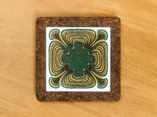Load image into Gallery viewer, Mid century Cork and Tile Trivet
