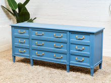 Load image into Gallery viewer, Château Sky Blue Hollywood Regency Dresser
