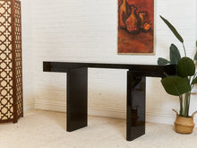Load image into Gallery viewer, Black Lacquered Entry Table
