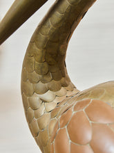 Load image into Gallery viewer, Sergio Bustamante Large Vintage Brass Crane
