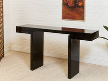 Load image into Gallery viewer, Black Lacquered Entry Table
