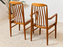 Load image into Gallery viewer, 1970s Set of 6 Teak Slat Back Dining Chairs by Benny Linden
