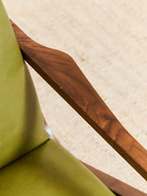Load image into Gallery viewer, Zayden Lounge Chair in Green Leather
