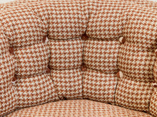 Load image into Gallery viewer, Houndstooth Amber Vintage Swivel Chair
