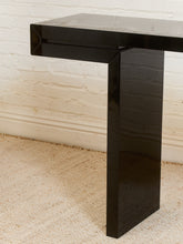 Load image into Gallery viewer, Black Lacquered Entry Table
