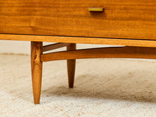 Load image into Gallery viewer, 1960s Broyhill Sculptra Mid Century Walnut 6 Drawer Lowboy Dresser
