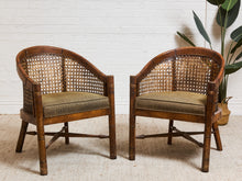 Load image into Gallery viewer, 1970’s Wicker Back Barrel Chair
