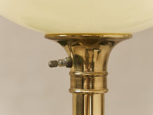 Load image into Gallery viewer, Brass Vintage Torchiere Floor Lamp
