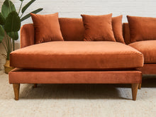Load image into Gallery viewer, Rowan Sectional Sofa in Terra Cotta
