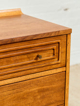 Load image into Gallery viewer, 1960s Broyhill Sculptra Mid Century Walnut 6 Drawer Lowboy Dresser
