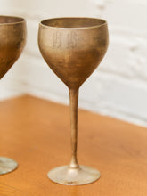 Load image into Gallery viewer, Silver Plated Antique Goblets
