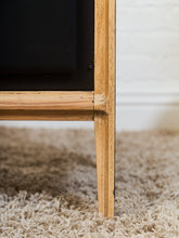 Load image into Gallery viewer, Black and Blonde Mid Century Dresser
