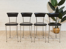 Load image into Gallery viewer, 4 Arper Italy Leather Counter Stools
