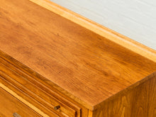 Load image into Gallery viewer, 1960s Broyhill Sculptra Mid Century Walnut 6 Drawer Lowboy Dresser
