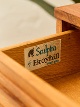Load image into Gallery viewer, 1960s Broyhill Sculptra Mid Century Walnut 6 Drawer Lowboy Dresser
