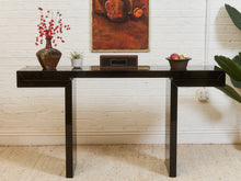 Load image into Gallery viewer, Black Lacquered Entry Table
