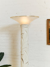 Load image into Gallery viewer, 1980&#39;s Art Deco Revival Hollywood Regency Palm Beach Modern Plaster Torchiere
