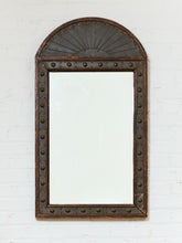 Load image into Gallery viewer, Antique Eastlake Architectural Wood Sunburst Pediment Mirror
