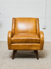 Load image into Gallery viewer, Wellington Chair in Echo Lager Leather
