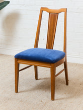 Load image into Gallery viewer, Blue Vintage Mid Century Dining Chairs
