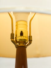 Load image into Gallery viewer, Pair of 1960s Sculptural Brass and Enamel Table Lamps
