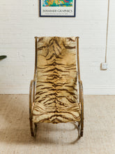 Load image into Gallery viewer, Antique 1800’s RW Winfield Tiger Fur Rocking Chair
