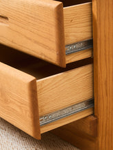 Load image into Gallery viewer, 2 Drawer Boho Oak Nightstand
