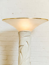 Load image into Gallery viewer, 1980&#39;s Art Deco Revival Hollywood Regency Palm Beach Modern Plaster Torchiere
