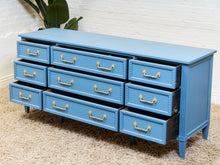 Load image into Gallery viewer, Château Sky Blue Hollywood Regency Dresser
