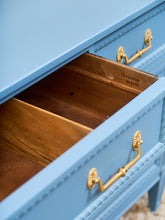Load image into Gallery viewer, Château Sky Blue Hollywood Regency Dresser
