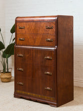 Load image into Gallery viewer, Art Deco Highboy with Ornate Hardware
