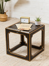 Load image into Gallery viewer, Wood Hollywood Regency Vintage End Table
