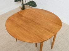 Load image into Gallery viewer, Vintage Mid Century Oblong Dining Table with Drop Leaf
