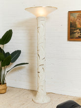 Load image into Gallery viewer, 1980&#39;s Art Deco Revival Hollywood Regency Palm Beach Modern Plaster Torchiere
