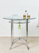 Load image into Gallery viewer, Vintage mid-century Bar Cart Side Table
