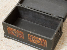 Load image into Gallery viewer, Large Mosaic Folk Art Antique Box
