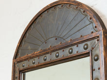 Load image into Gallery viewer, Antique Eastlake Architectural Wood Sunburst Pediment Mirror
