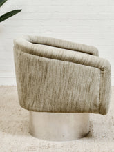 Load image into Gallery viewer, Leon Rosen for Pace Mid Century Chrome Swivel Lounge Chair
