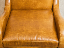 Load image into Gallery viewer, Wellington Chair in Echo Lager Leather
