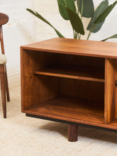 Load image into Gallery viewer, Walnut 1960’s Multi Media LP Storage Cabinet
