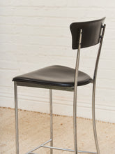 Load image into Gallery viewer, 4 Arper Italy Leather Counter Stools
